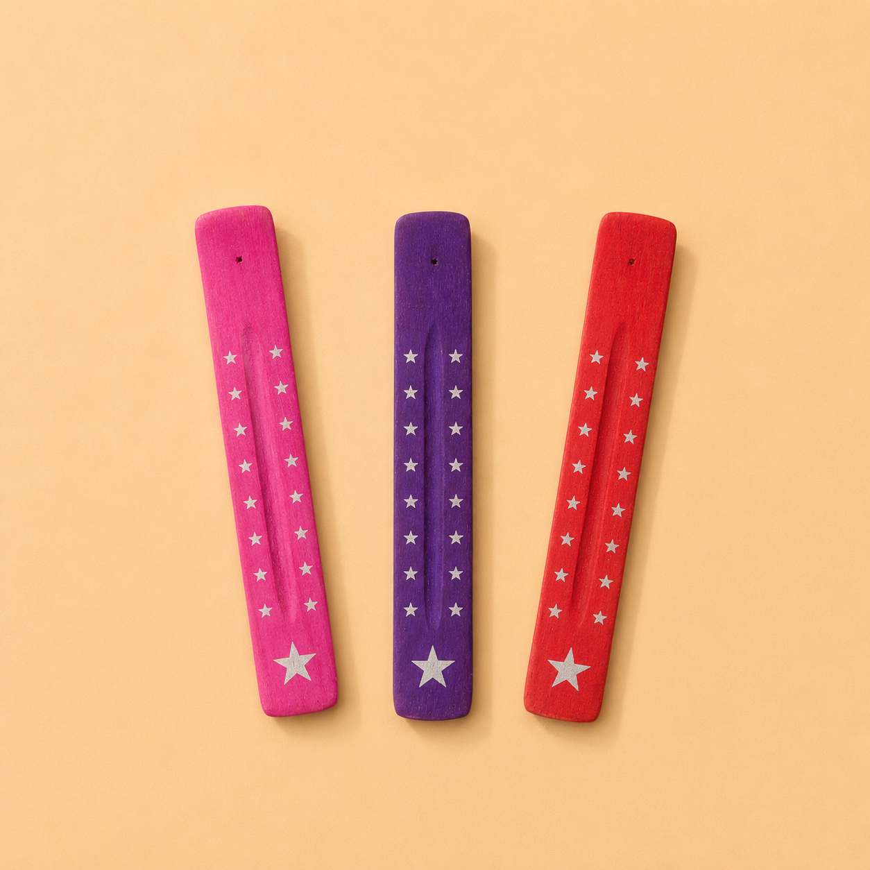 Star Mango Wood Incense Holder