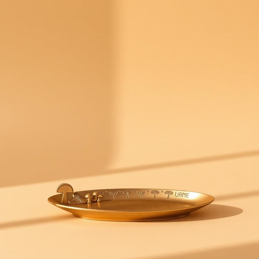 Gold Aluminium Incense Holder