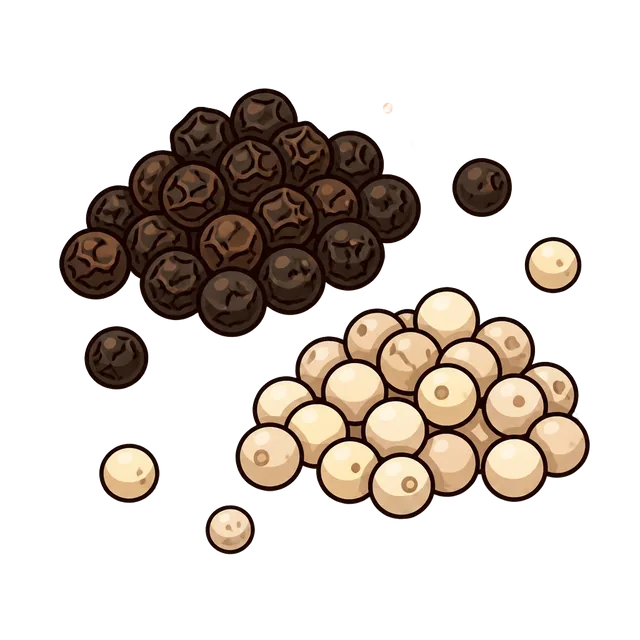 Black Pepper & White Pepper